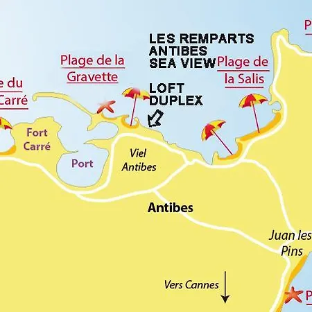 Les Remparts Location Daire Antibes